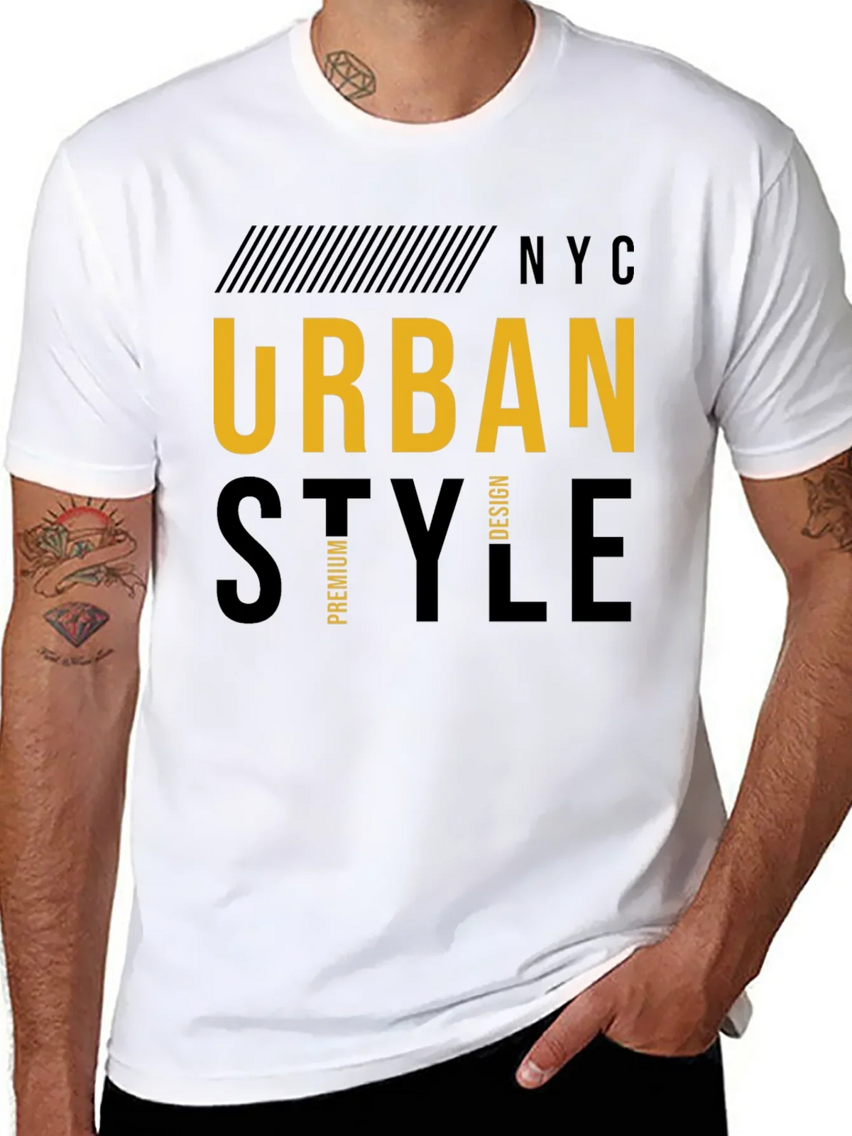 Urban Style Mens Graphic T-Shirt