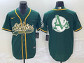 Men's Oakland Athletics Kelly Green Replica Team jersey Joint Edition