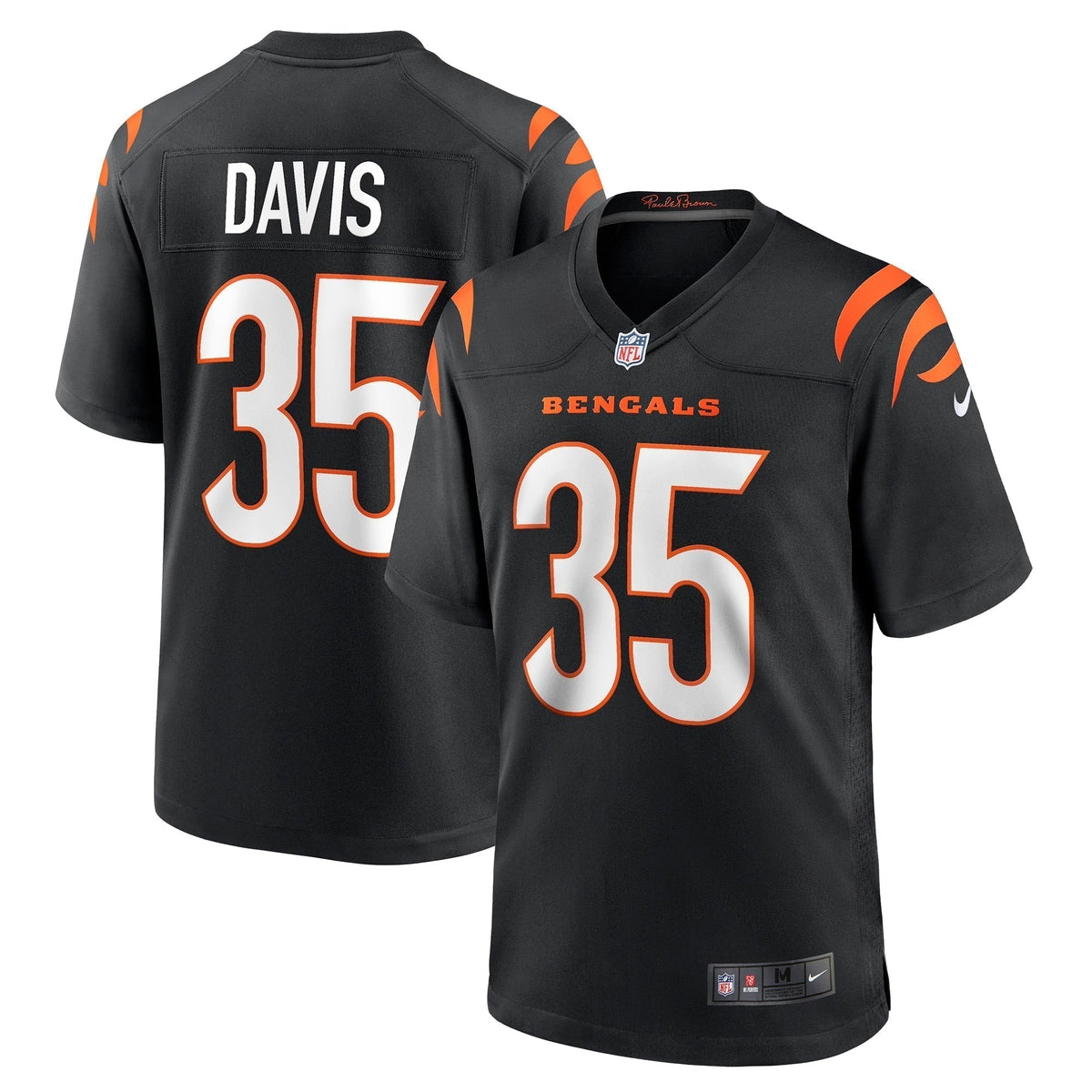 Jalen Davis Cincinnati Bengals Nike Game   Jersey - Black