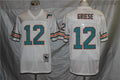 Men's Miami Dolphins Bob Griese White Legacy Replica Jersey1