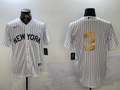 Men's New York Yankees Babe Ruth #3 White Player Jersey1