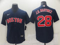Men's Boston Red Sox J.D. Martinez #28 Navy Replica Baseball jersey