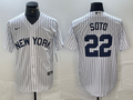 Men's New York Yankees Juan Soto #22 White Limited Jersey1