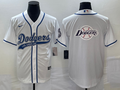 Men's Los Angeles Dodgers White Player Jersey1 Joint Edition