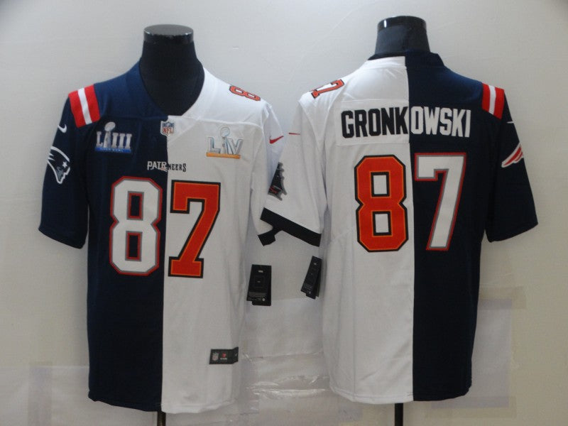 Men's Tampa Bay Buccaneers Rob Gronkowski #87 Blue/White Game jersey