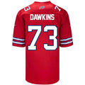 B.Bills #73 Dion Dawkins Game Jersey - Red Stitched American Football Jerseys