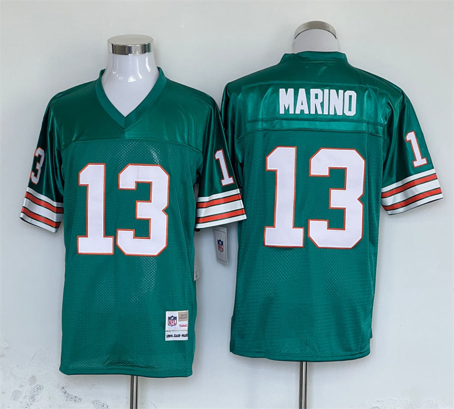 Men's Miami Dolphins Dan Marino Aqua Legacy Replica Jersey1