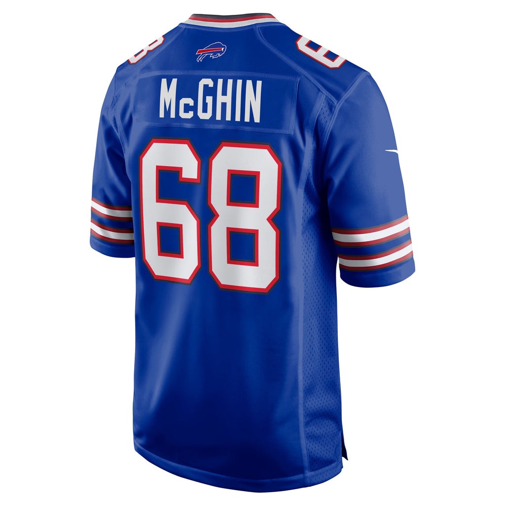Buffalo Bills Garrett McGhin Royal Team Game Jersey