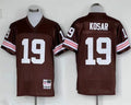 Men's Cleveland Browns Bernie Kosar Brown Legacy Replica Player Jersey1