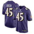 Baltimore Ravens Mike Green Purple Team Game Jersey