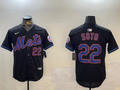 Men's New York Mets Juan Soto #22 Black Alternate Limited Player Jersey1