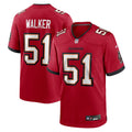 Tampa Bay Buccaneers David Walker Red Team Game Jersey