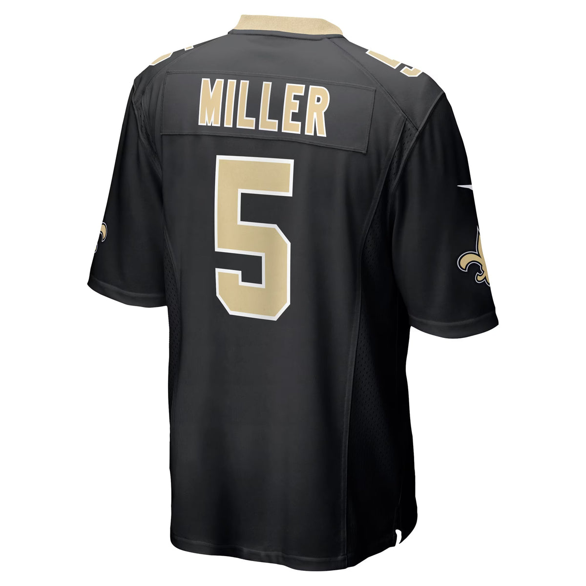 New Orleans Saints Kendre Miller Black Team Game Jersey