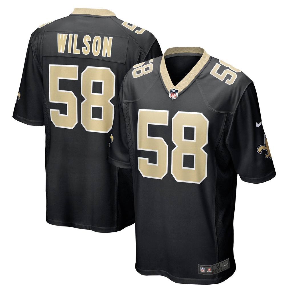 Eric Wilson New Orleans Saints Nike Game   Jersey - Black