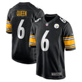 Pittsburgh Steelers Patrick Queen Black Game Player Jersey
