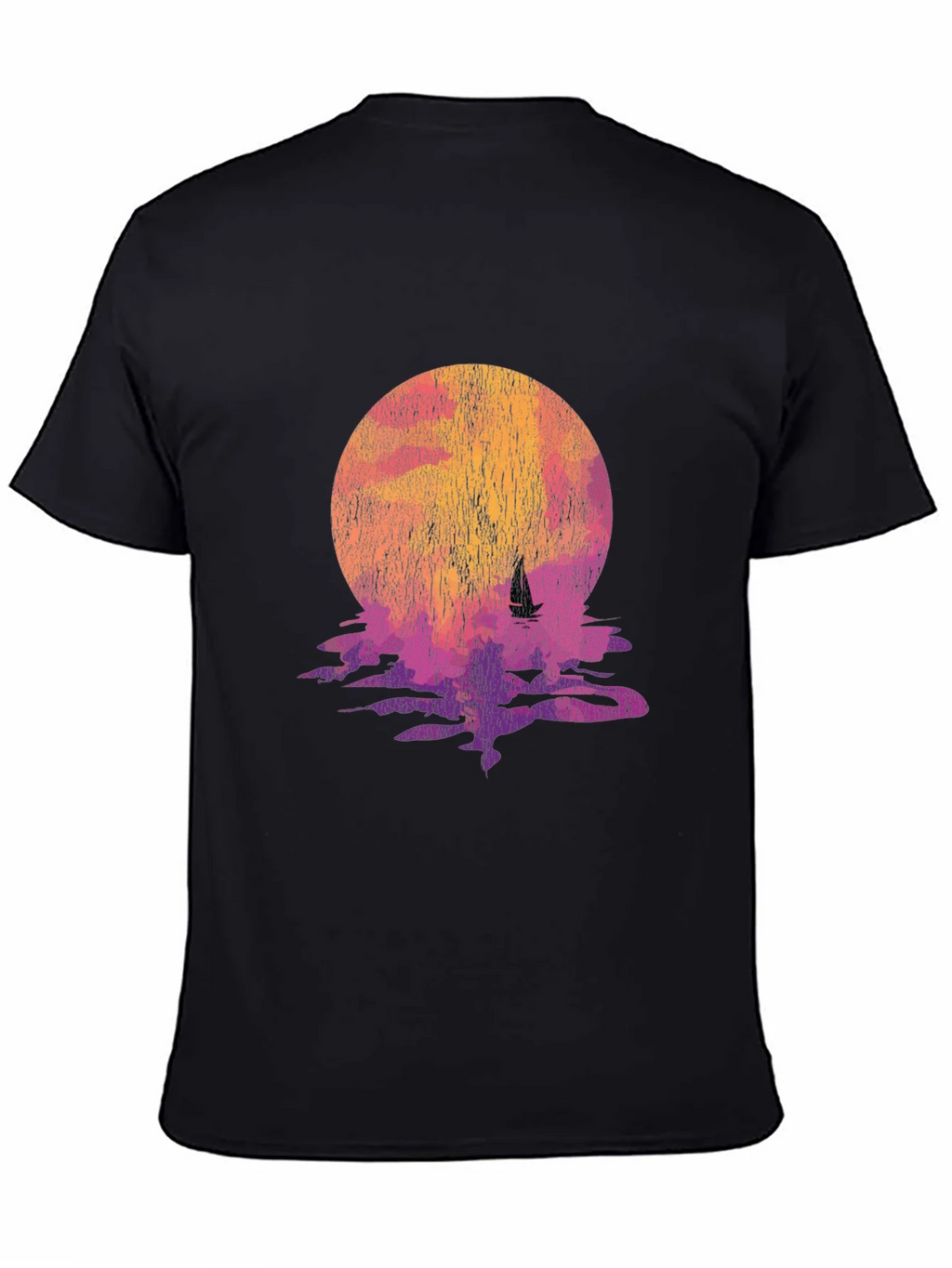 Sunset Sail Graphic Tee - Retro Style