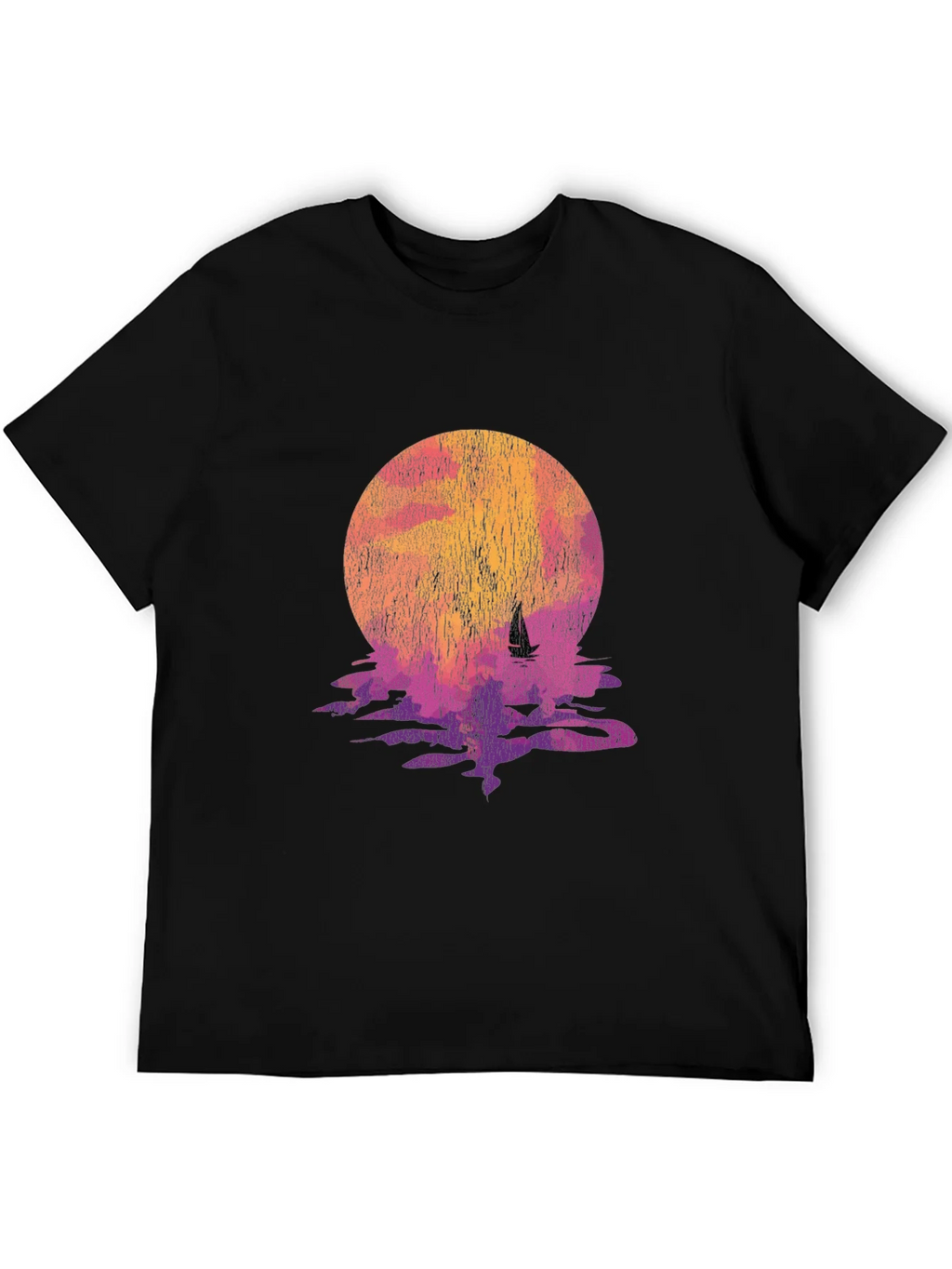 Sunset Sail Graphic Tee - Retro Style