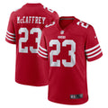 San Francisco 49ers Christian McCaffrey Scarlet Game Player Jersey