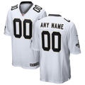 Custom New Orleans Saints White 2018 Game jersey