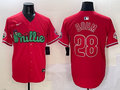 Men's Philadelphia Phillies Alec Bohm #28 Red Player Jersey1