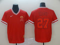 Men's Los Angeles Angels Mike Trout #27 Red Printed Baseball jersey