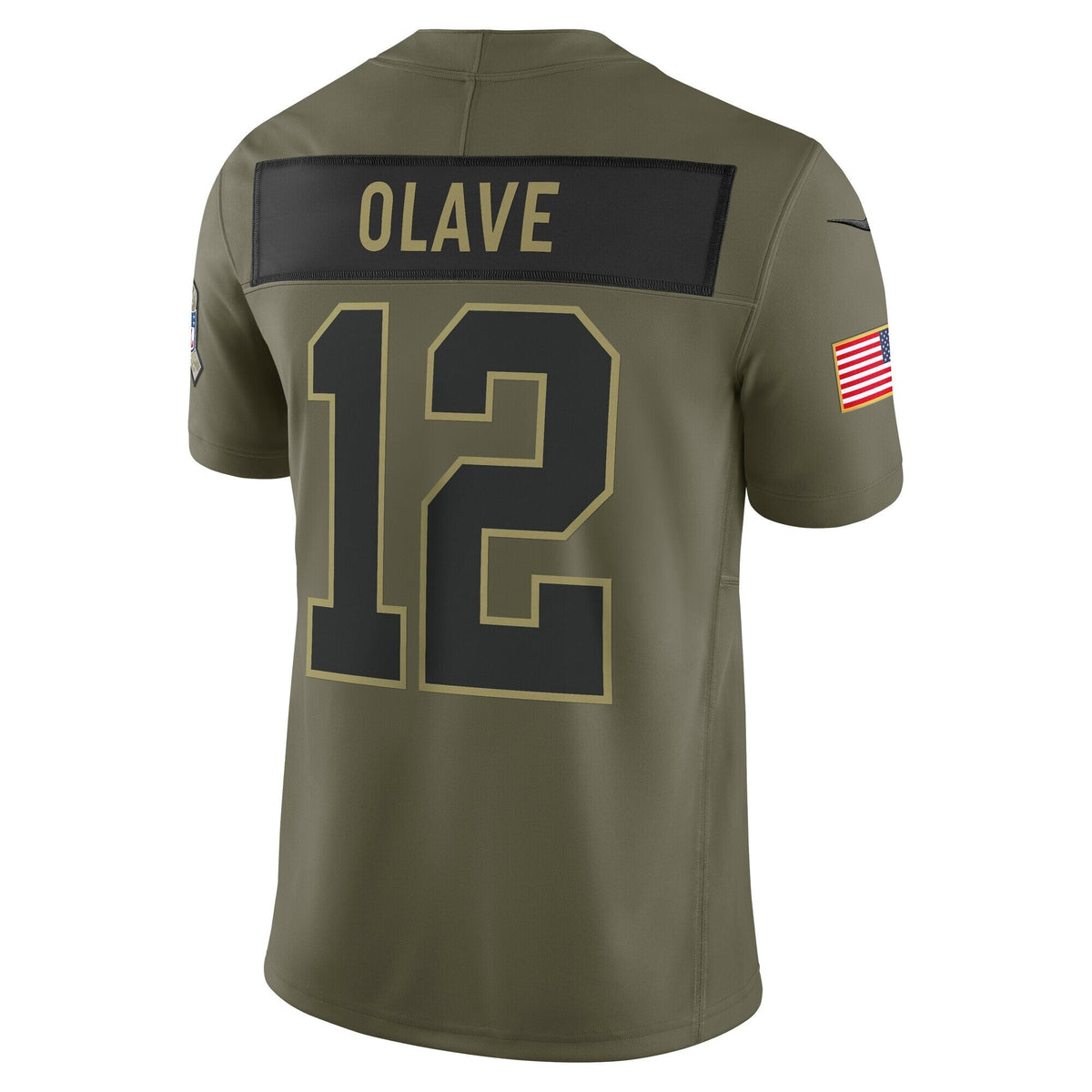 New Orleans Saints Chris Olave Olive 2025 Salute to Service Limited Jersey