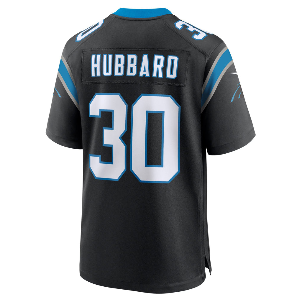 Carolina Panthers Chuba Hubbard Black Team Game Jersey