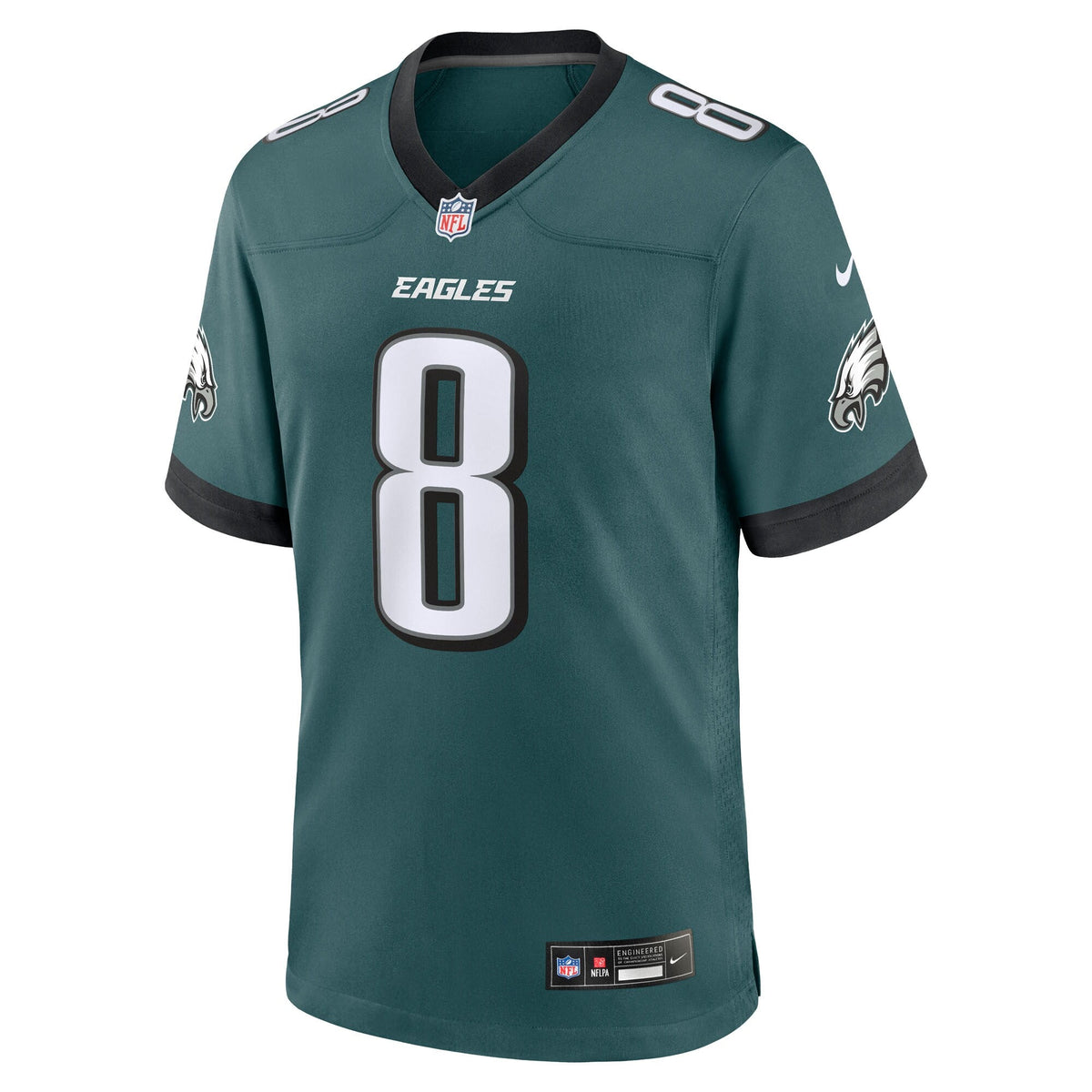 Philadelphia Eagles Adoree' Jackson Midnight Green Team Game Jersey