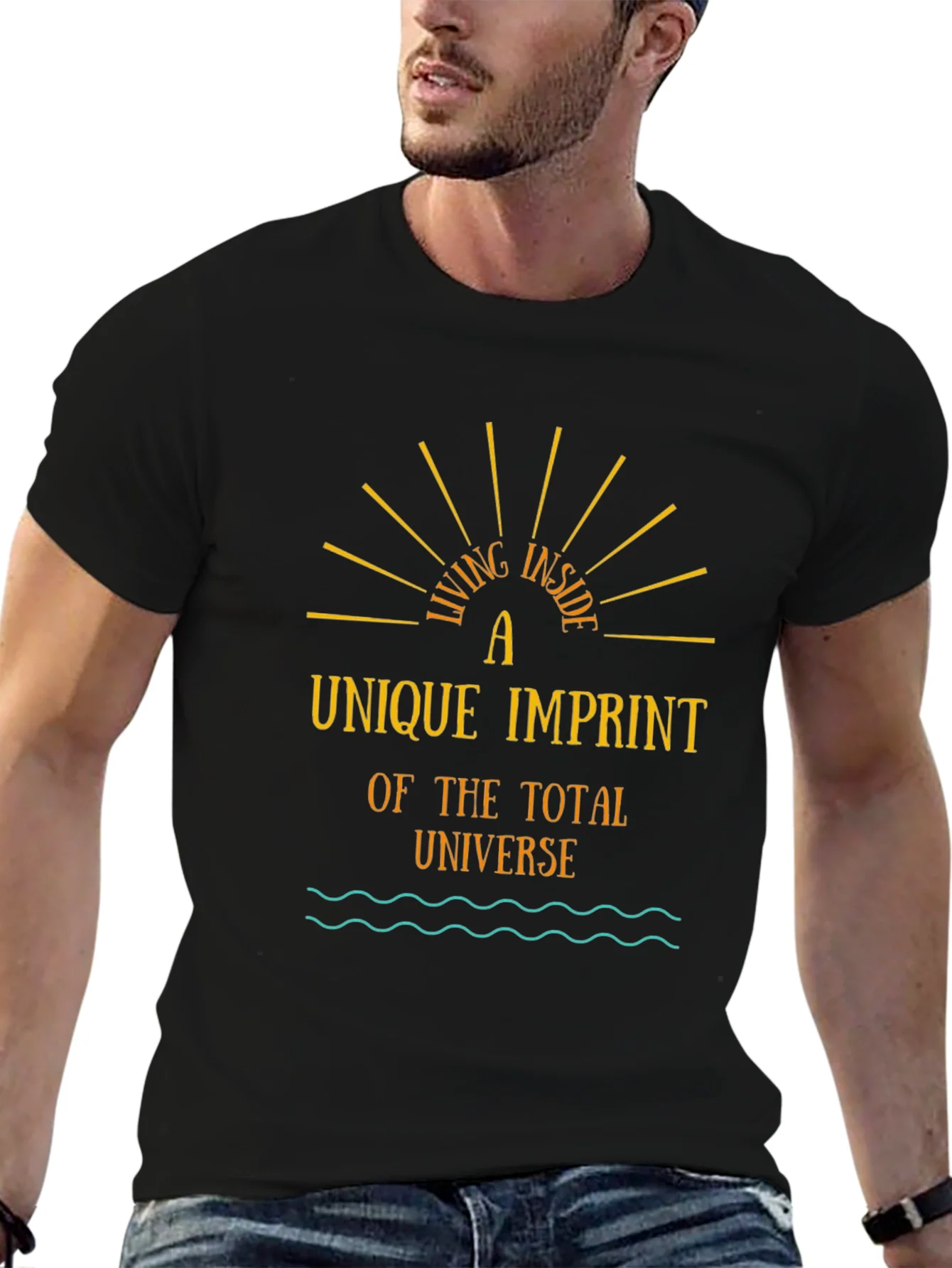 Unique Imprint Tee - Living Inside the Universe