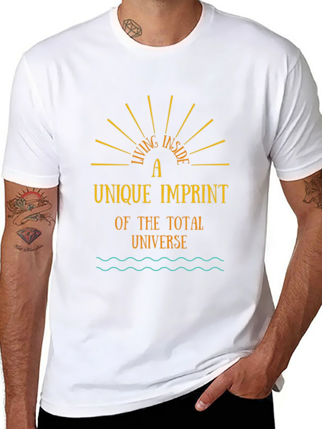Unique Imprint Tee - Living Inside the Universe