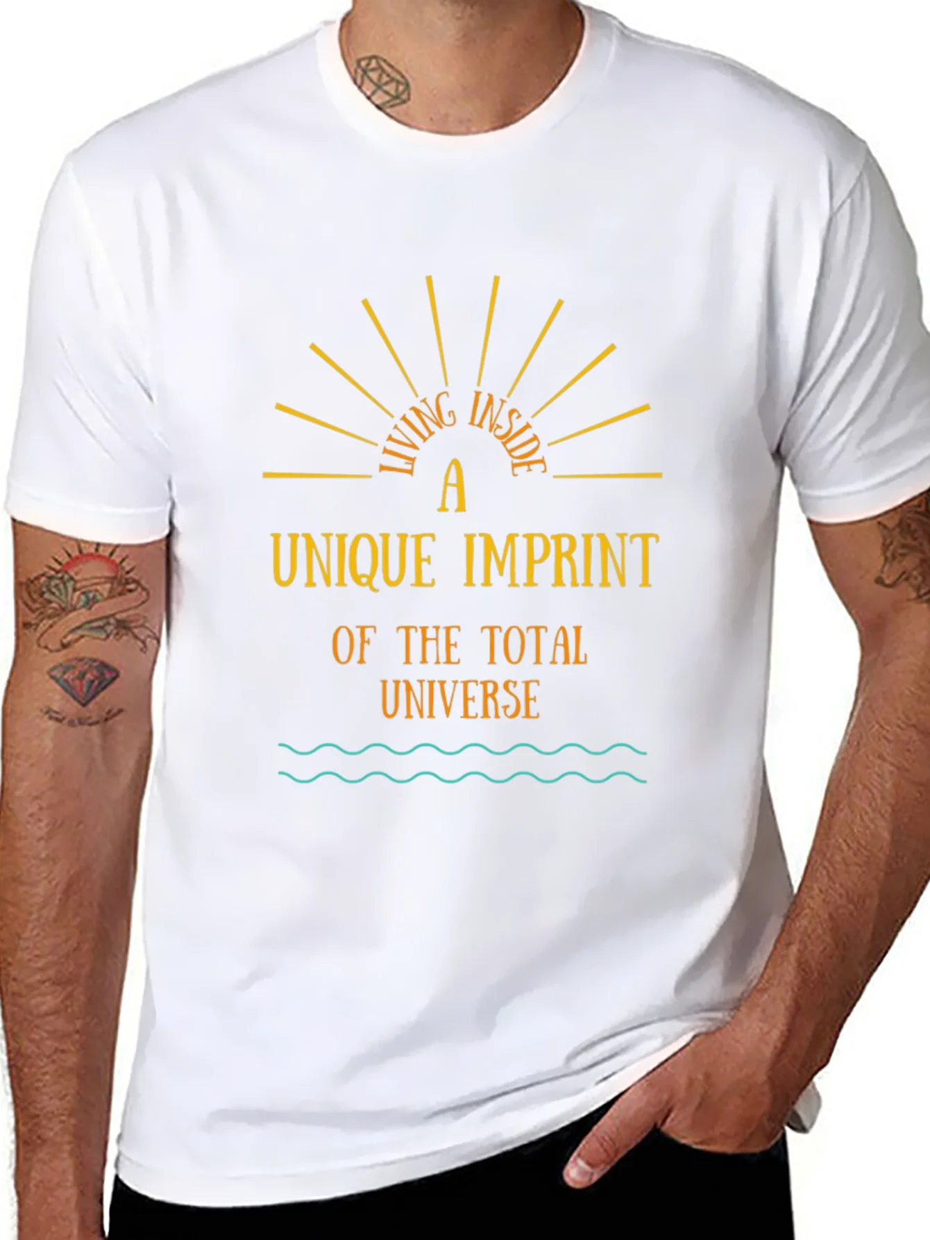 Unique Imprint Tee - Living Inside the Universe