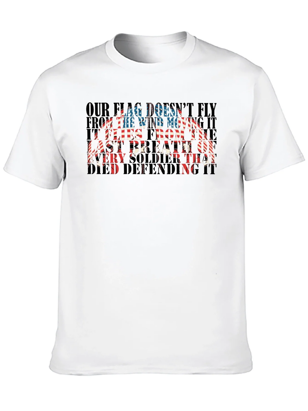 Patriotic US Flag Soldier T-Shirt