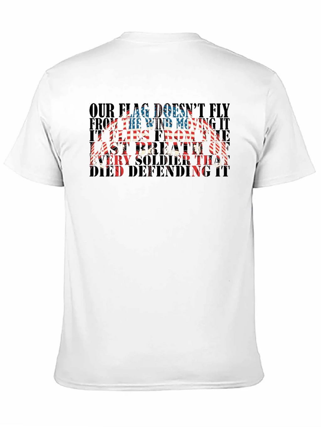 Patriotic US Flag Soldier T-Shirt