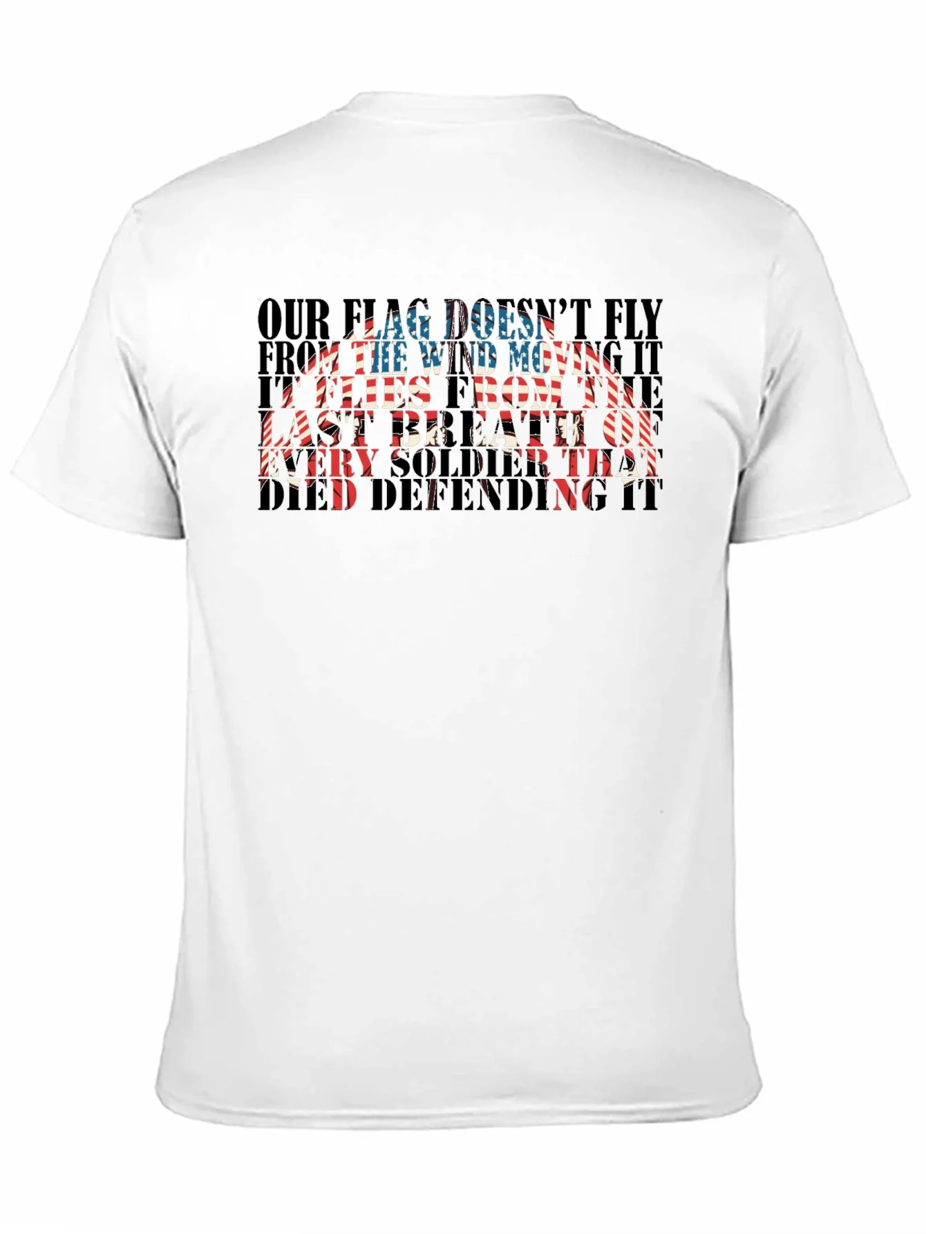 Patriotic US Flag Soldier T-Shirt