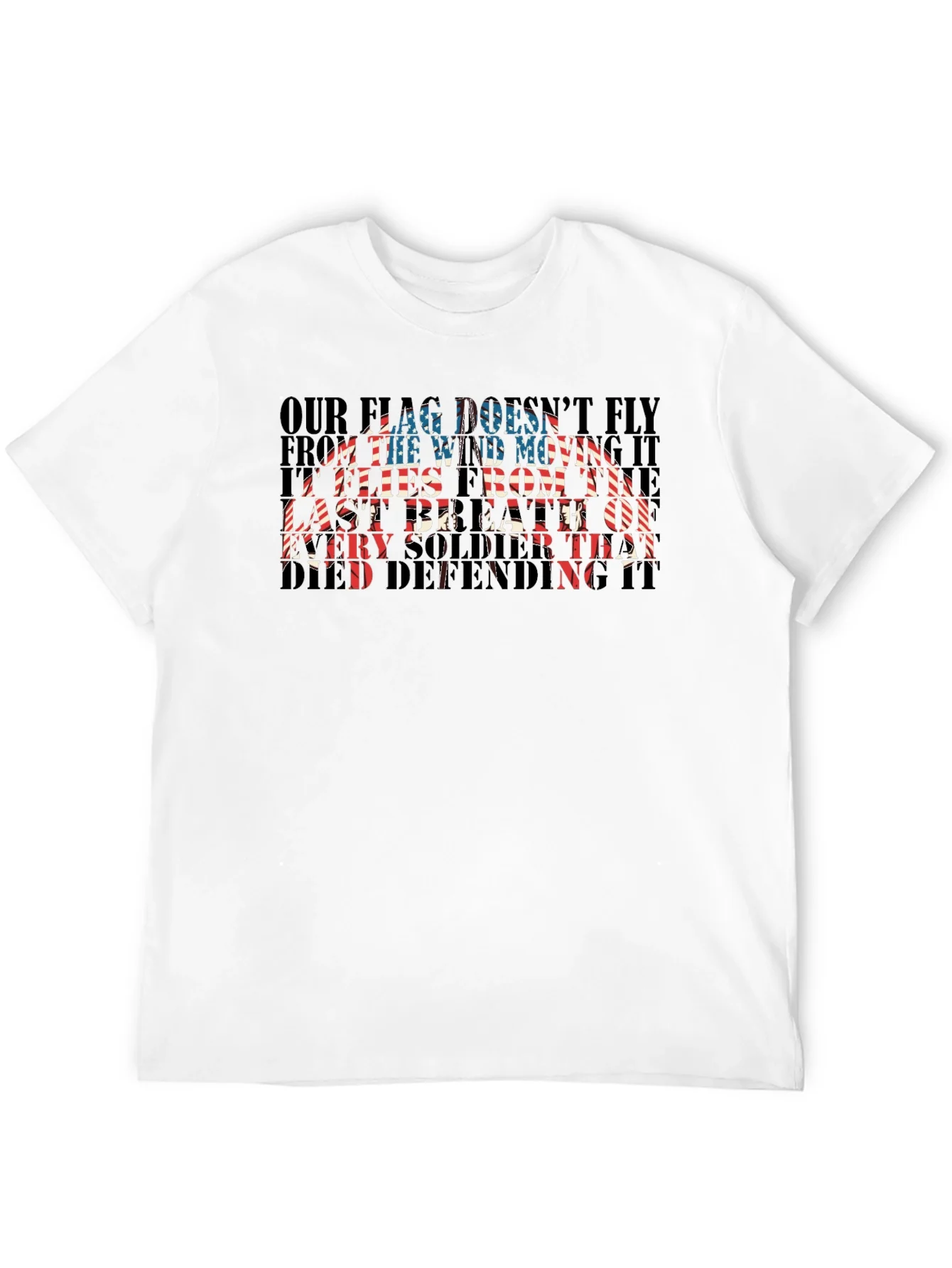 Patriotic US Flag Soldier T-Shirt