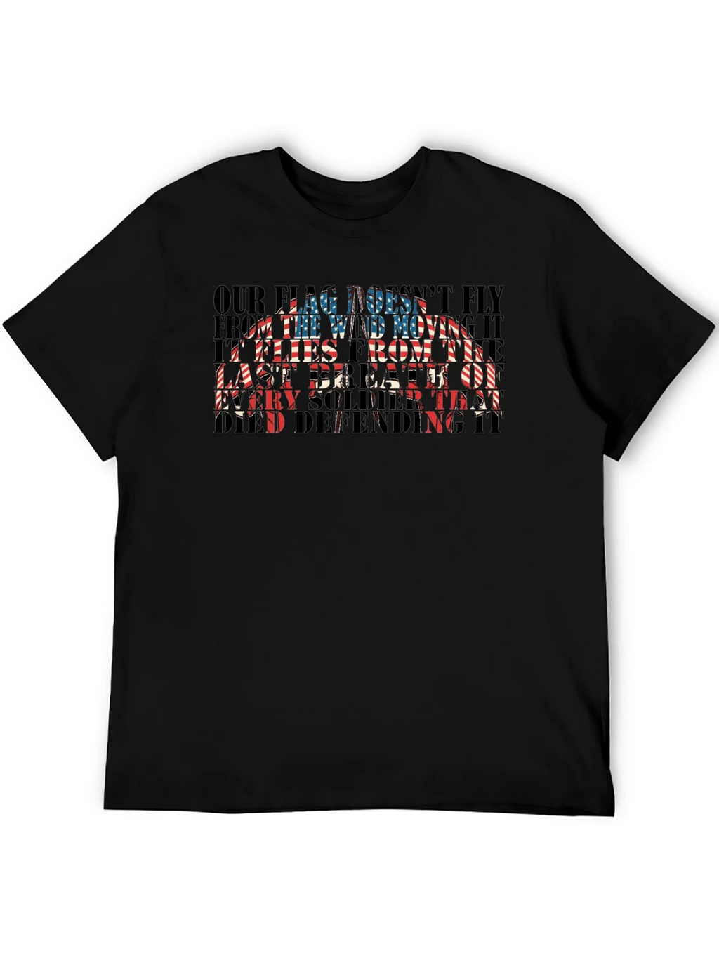 Patriotic US Flag Soldier T-Shirt