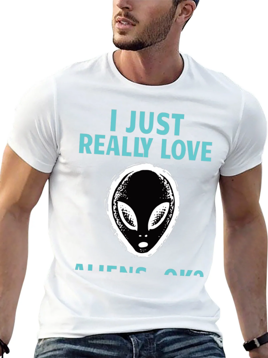 I Just Really Love Aliens Graphic T-Shirt