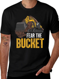 Fear the Bucket T-Shirt Excavator Construction