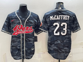 Men's San Francisco 49ers Christian McCaffrey #23 Grey Camouflage Game jersey Joint Edition