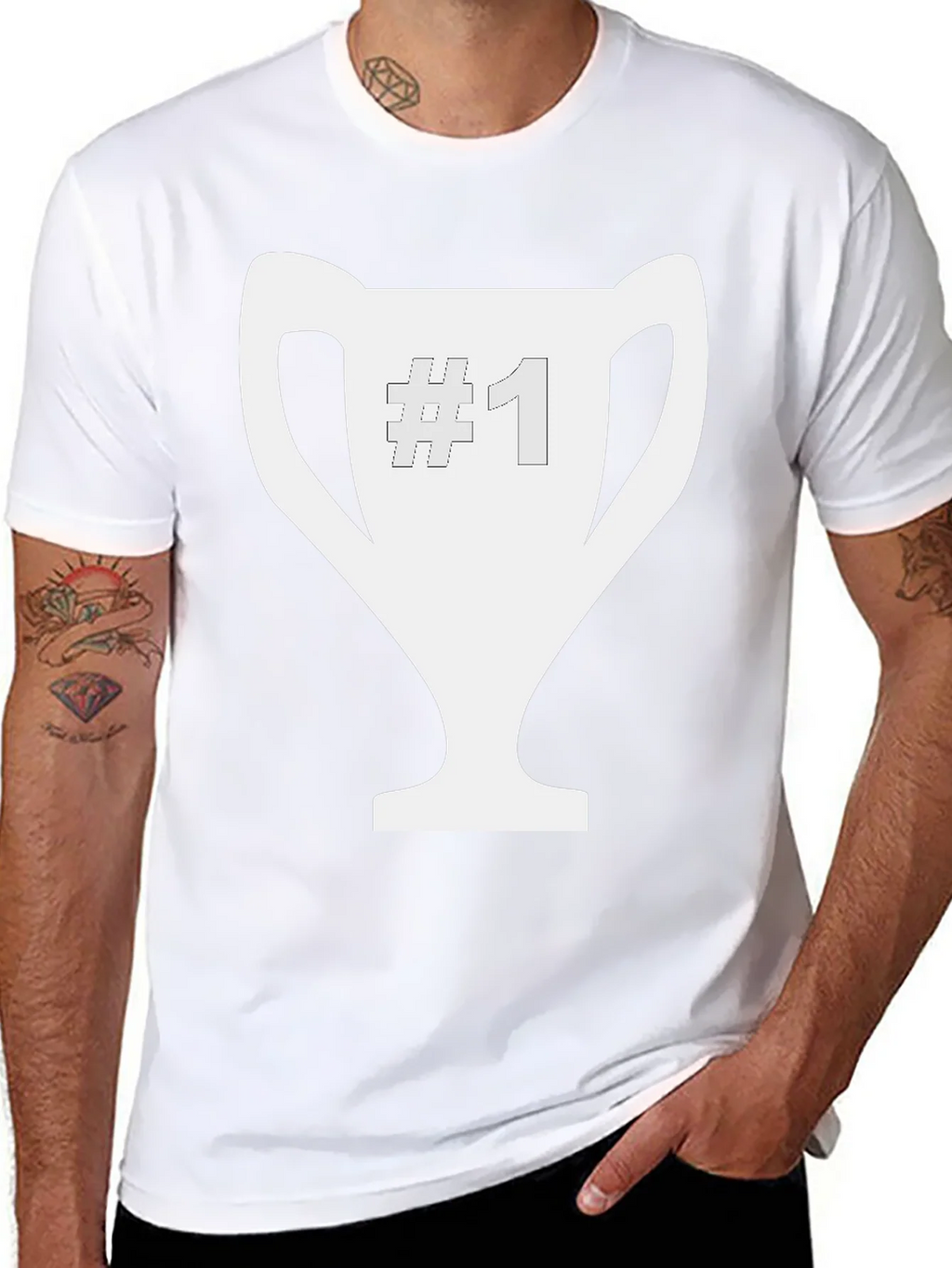 Number One Champion Black Tee