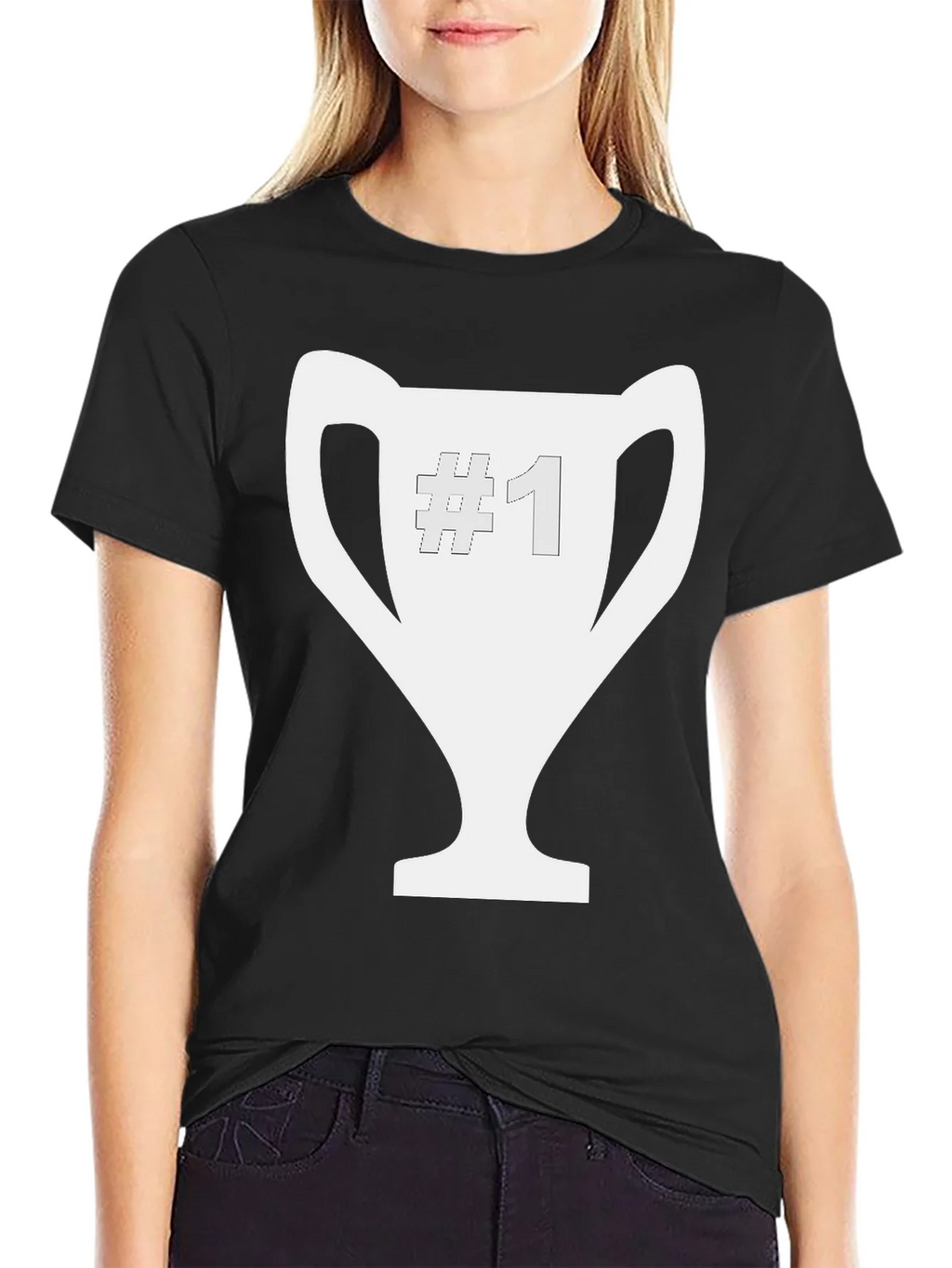 Number One Champion Black Tee