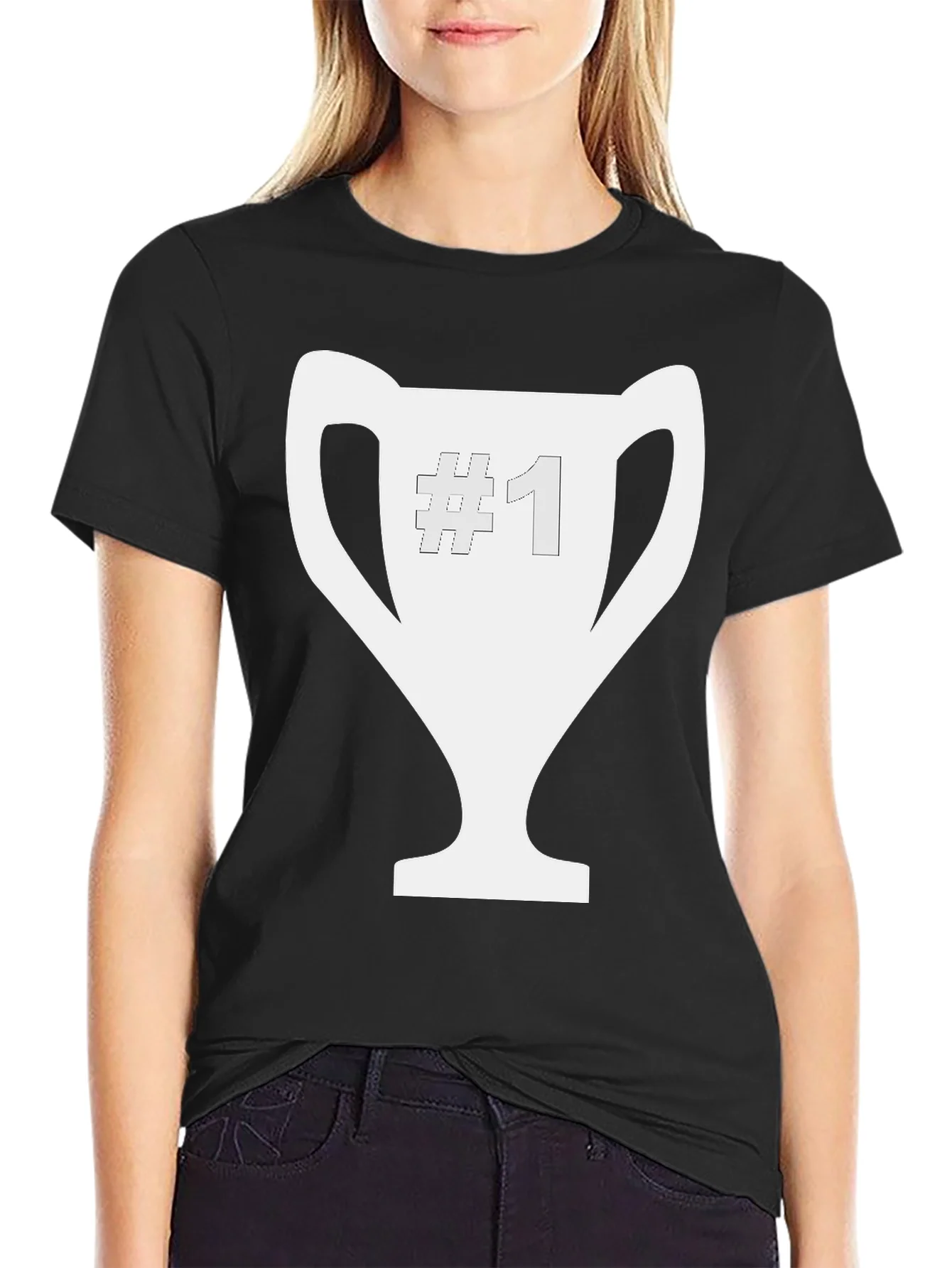 Number One Champion Black Tee
