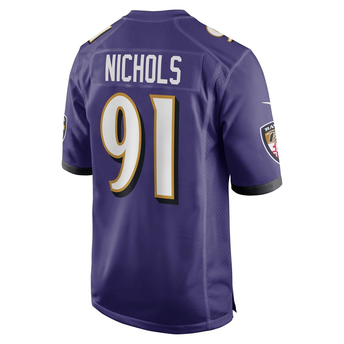 Rayshad Nichols Baltimore Ravens Nike Game   Jersey - Purple