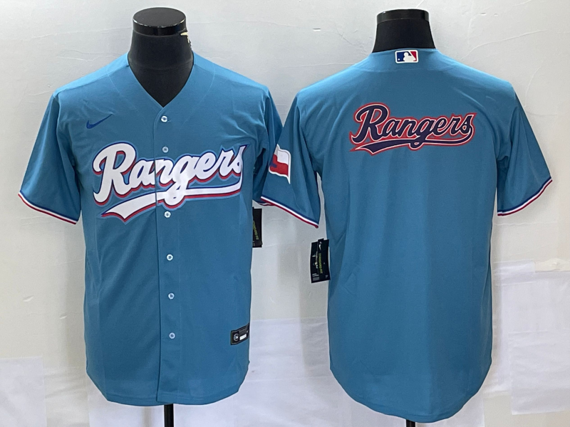 Men's Texas Rangers Blue Replica Team jersey