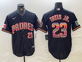 Men's San Diego Padres Fernando Tatis Jr. Black Replica Player Jersey1