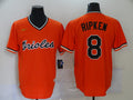 Men's Baltimore Orioles Cal Ripken Jr. #8 Orange Replica Team jersey