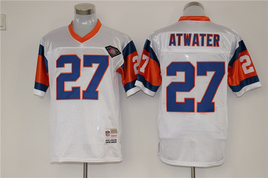 Men's Denver Broncos Steve Atwater White Legacy Replica jersey