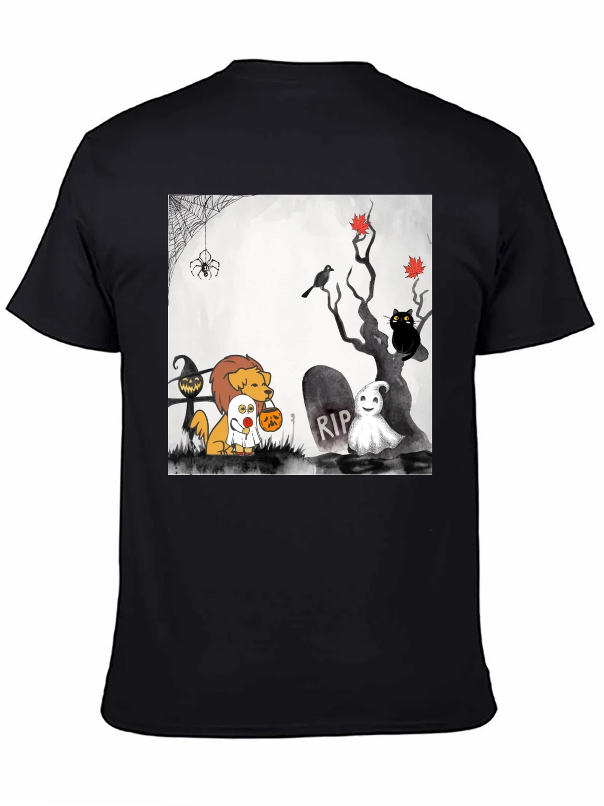 Halloween Dog Cartoon T-Shirt