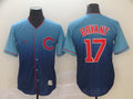 Men's Chicago Cubs Kris Bryant #17 Blue Player jersey
