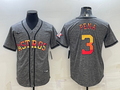 Men's Houston Astros Jeremy Pena #3 Gray Replica Player jersey